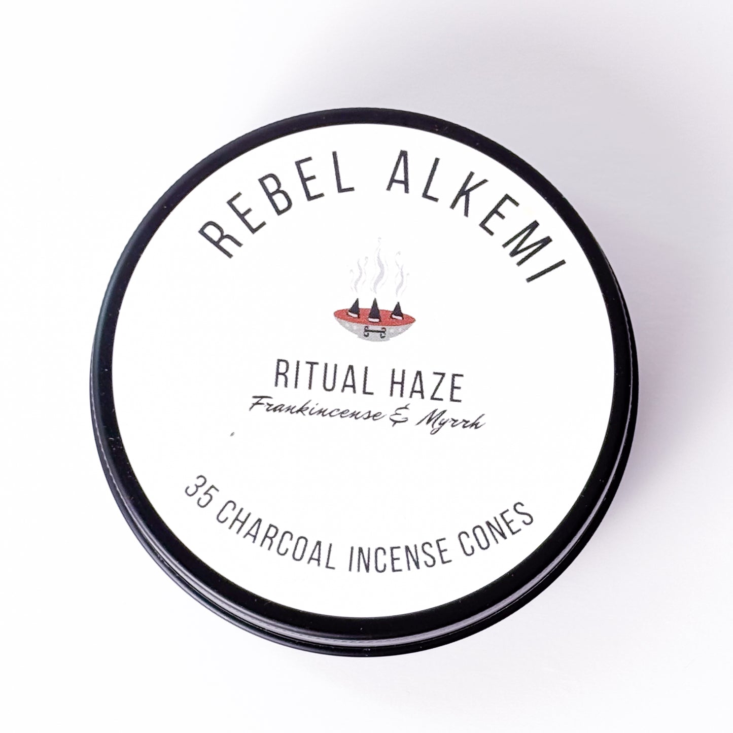 Rebel Alkemi Ritual Haze incense cones packaging on a white background